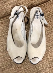 taupe slingback shoes