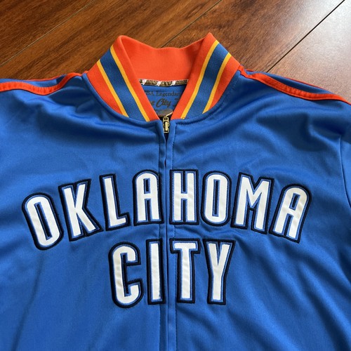 Adidas Oklahoma City Thunder Mrs. Westbrooks #0 NBA Legendary Jacket Mens S RARE - Picture 6 of 12