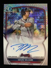 2023 Bowman Chrome DAVID McCABE Rookie MOJO REFRACTOR AUTO #BCMA-DM Braves RC SP