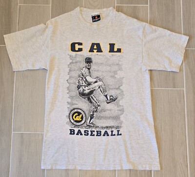 Vintage Signal Sports T-Shirt Single-Stitch CAL Berkeley Bears Baseball USA Med