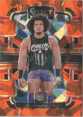 ORANGE CRACKED ICE/FLASH PRIZM 2024 Panini Select WWE Wrestling Cards