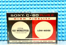 SONY HIGH FIDELITY C-60  2 TYPE I BLANK CASSETTE TAPE 1  NEW 