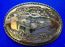 Aviator Wings USAF Aircrew Member Military Custom Vintage Belt Buckle