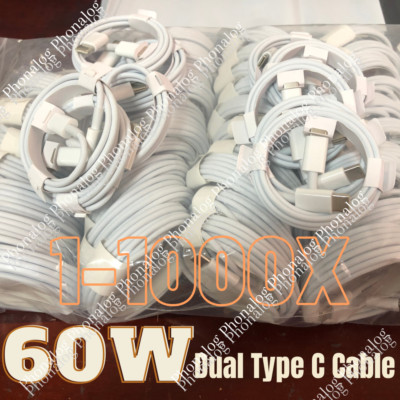 Lot 60W USB-C to USB-C Type-C Cable Fast Charger Cord For iPhone 16 15 Android