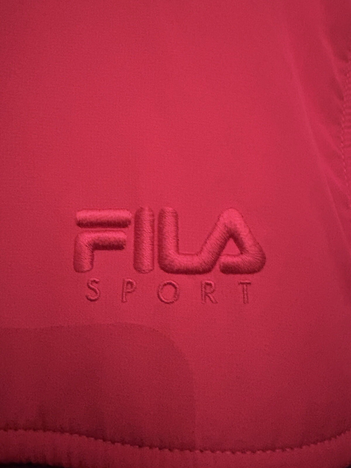 Giacca pile donna vintage anni 90 Fila Sports full zip grande rosa grigio