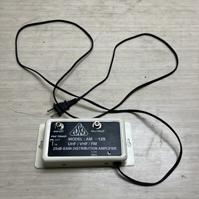 ASKA AM-125 25 dB Distribution Amplifier UHF/VHF/FM Booster - PARTS