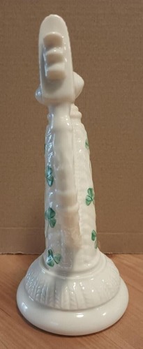 Vintage Belleek 6” Shamrock Harp handmade in Ireland 7th Gold Mark Excellent - Picture 5 of 11