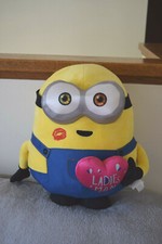 Genuine Illumination Minions Bob Ladies Man Heart Large Plush Toy Despicable Me