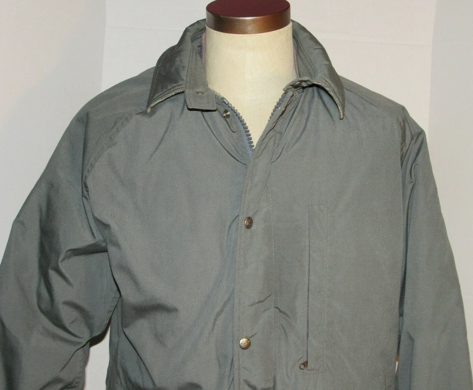 PARKA VINTAGE FORRADA DE LANA DE FRIJOL LL! ¡ABRIGO! ¡AISLADO! ¡BOLSILLOS GRANDES! ¡ZIP BIDIRECCIONAL/USA! M Foto 2 de 4