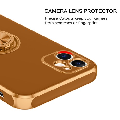 For iPhone 11 6.1" Case Shockproof Protective Rugged Cover & Golden Ring Holder - Bild 78 von 136