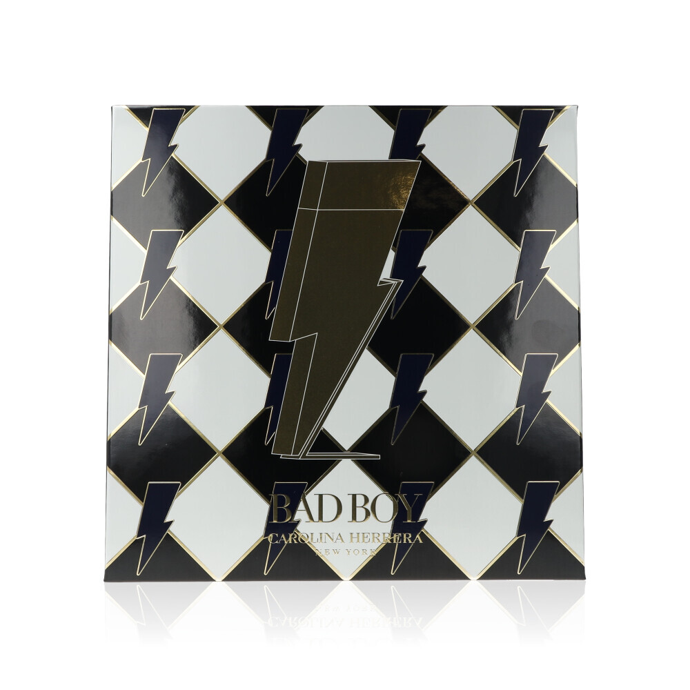 Carolina Herrera Bad Boy Giftset EDT 100ml + Shower Gel  100ml - Free Delivery