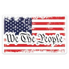 We The People American Flag Car Bumper Sticker Vinyl Decal - ID2