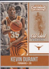KEVIN DURANT Panini DRAFT PICKS TEXAS Old School Colors Basketball Card KD NETS!