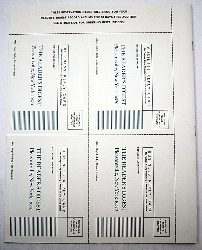 Readers Digest Custom Record Album Music Catalog Welcome Magazine 1967 - Imagem 2 de 4