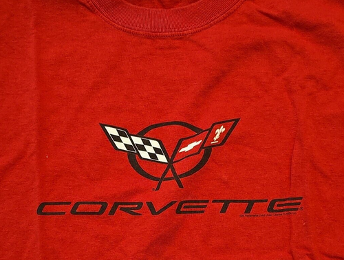 T-shirt grafica GM CORVETTE taglia grande rossa - Foto 2 di 4