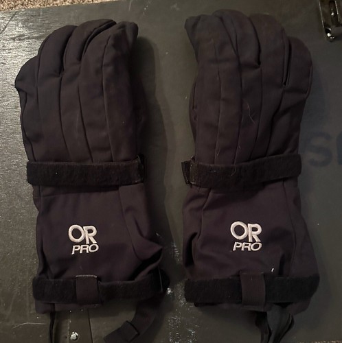 Outdoor Research OR Pro Ice Mitts GoreTex Black Winter Mittens Gloves Size Med