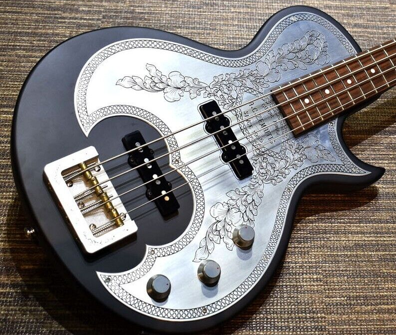 Zemaitis C22B MF BK Metal Front Open Box Electric Bass Guitar with  