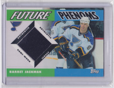 2003-04 TOPPS TRADED & ROOKIES FUTURE PHENOMS INSERT BARRET JACKMAN #FB-BJ BLUES