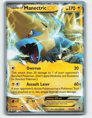 2014 Pokemon, Phantom Forces, #23/119 Manectric EX, 2015 World