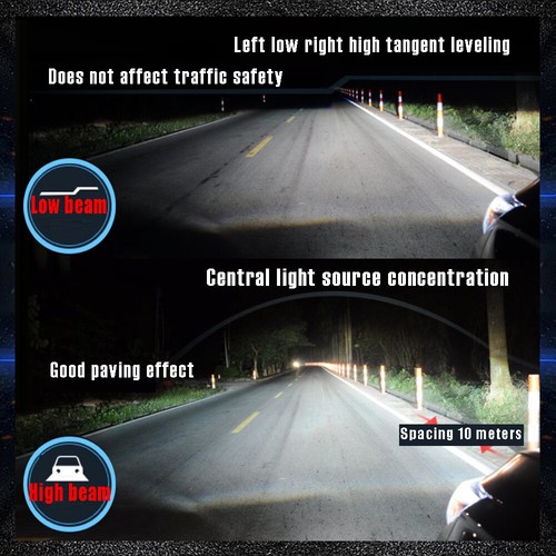 H7 Xenon White LED High/Low Beam Headlight Bulbs for BMW E90 F30 328i 330i 335i - Picture 6 of 12