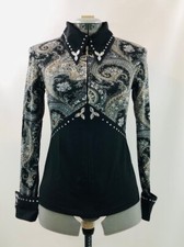 Medium Western Show Pleasure Rail Shirt Jacket Clothes Showmanship Horsemanship