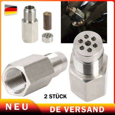 2X O2 Sauerstoffsensor LambdaEliminator Lambdasonde Verlängerungsadapter M18X1.5