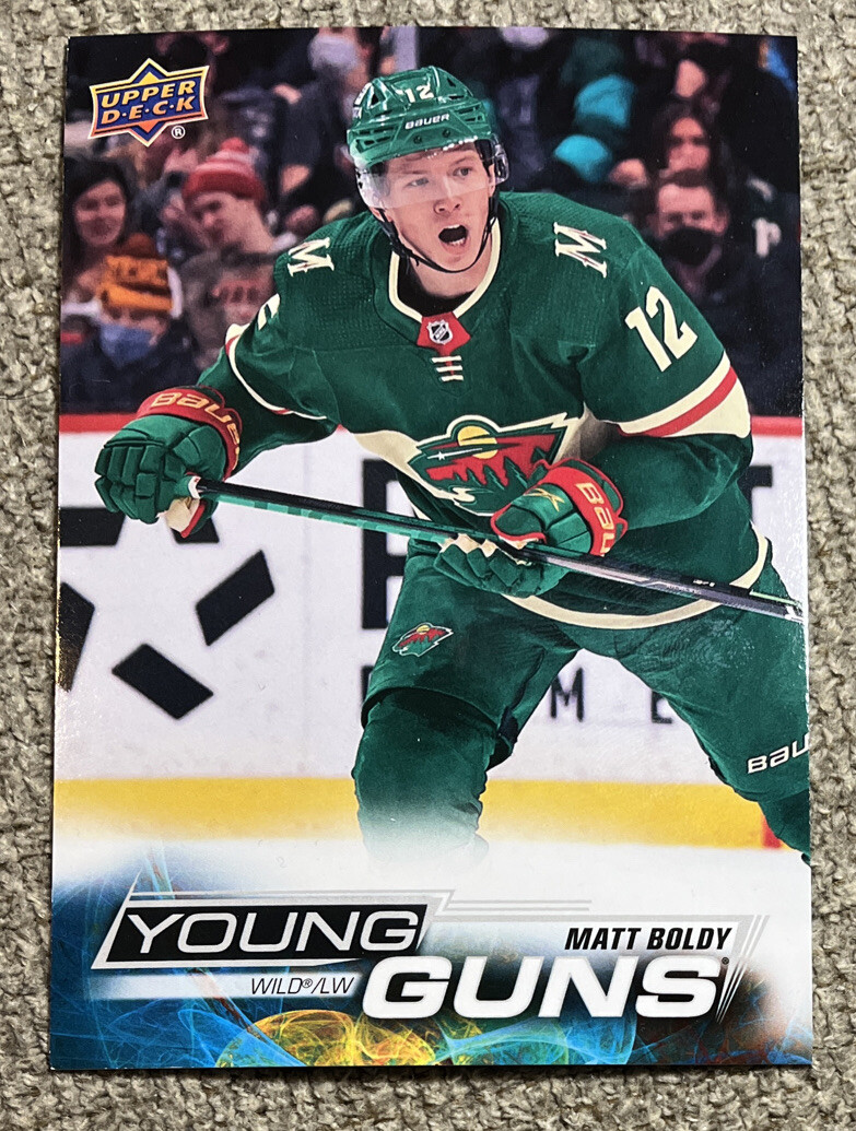Matt Boldy 2022-23 OVERSIZED Upper Deck Series 1 YOUNG GUNS UpperDeck Card 201