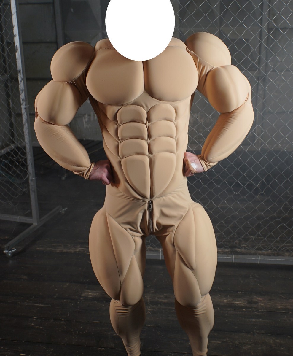 Muscle suit / big muscle version / beige color spandex | eBay