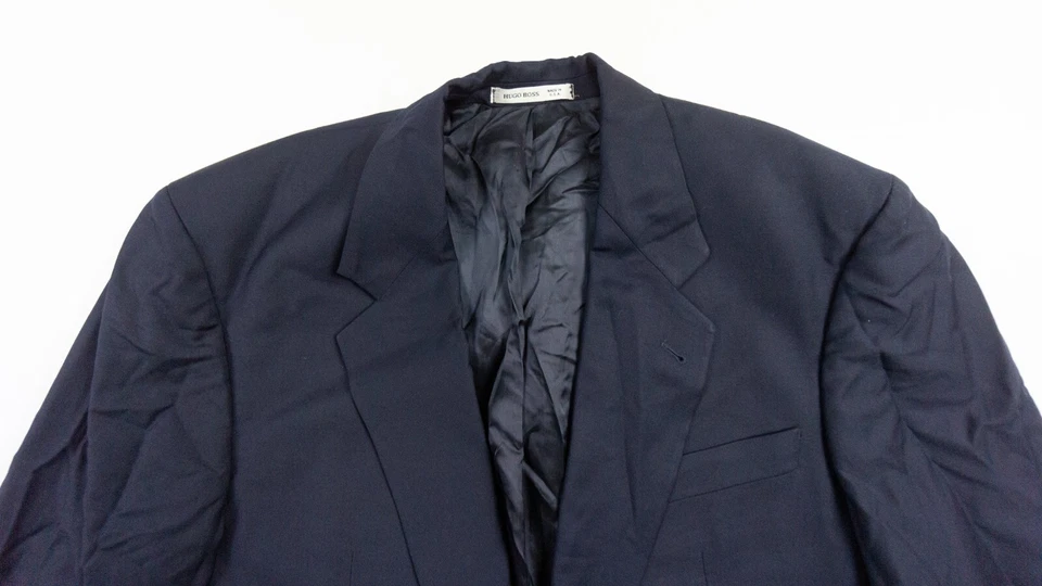 Hugo Boss Jacket Mens 40L Blue Blazer Suit Top Loro Piana Wool Apollo Adult - Image 2 of 4