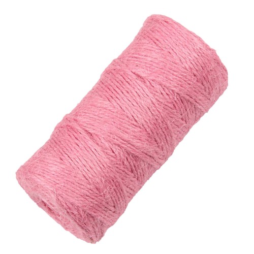 Schnur Jutegarn Bindfaden Bindeschnur Dekoschnur für Basteln Handwerk Rosa - Picture 7 of 8