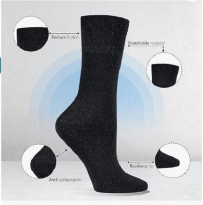 Ladies Gentle & Soft Grip Honeycomb Top Cotton Non Elastic Diabetic