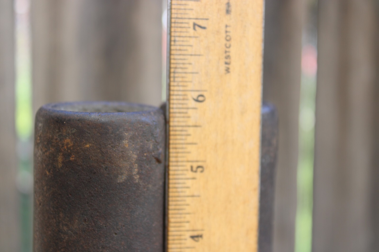 B B Lewis weight driven calendar wall clock , original cast iron