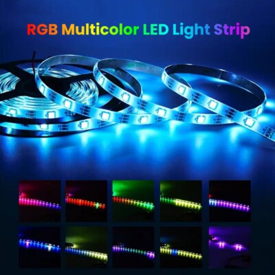 5m Flowing RGB Chasing LED Strip Light with Gradient Effect and Seamless Light