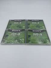 Lot Of 4 - Sony DVD R, 120 Min., 4.7 GB, New Factory Sealed