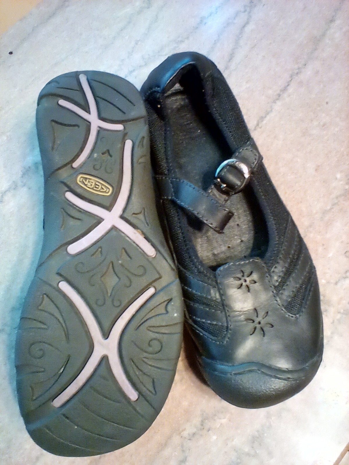 Keen Paradise Black Leather Mary Jane Comfort Shoes C… Gem