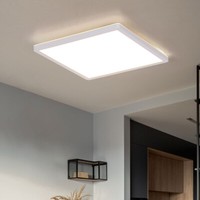 Deckenleuchte Badezimmerleuchte Deckenlampe Led Dimmbar Backlight Weiß Flach