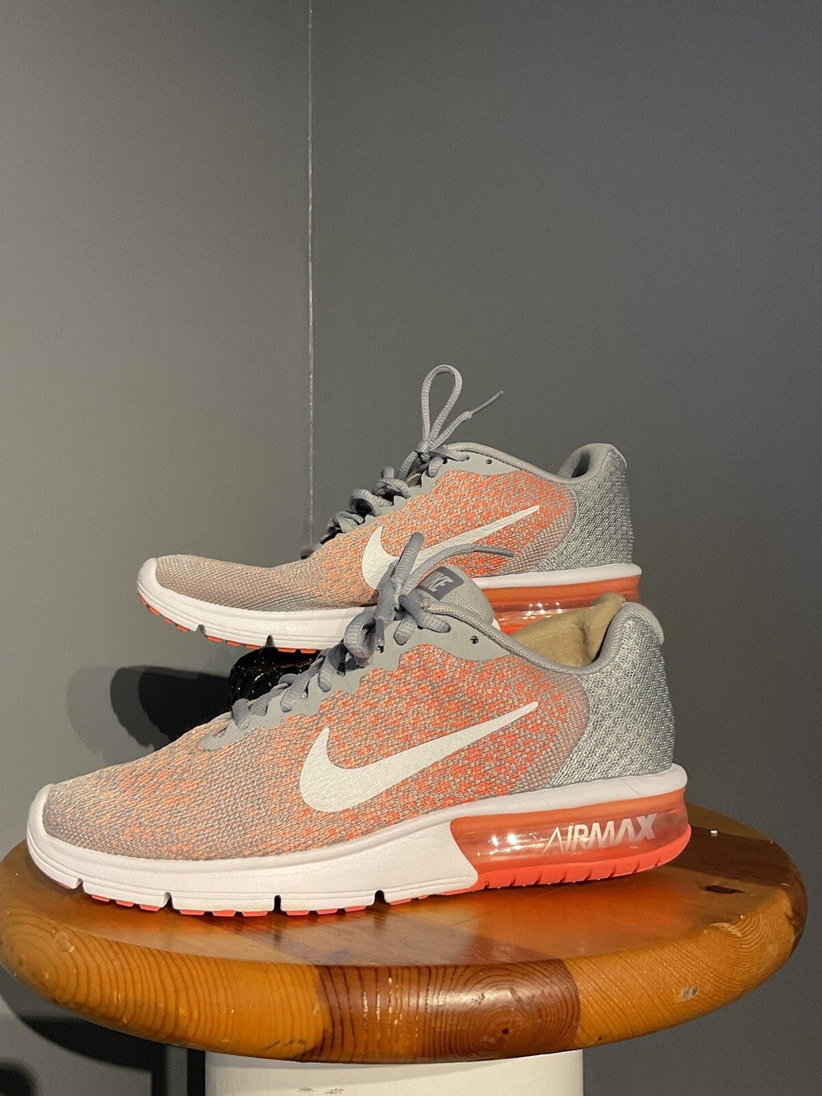 nike air max sequent Running Shoes Women's Size Wolf Gray