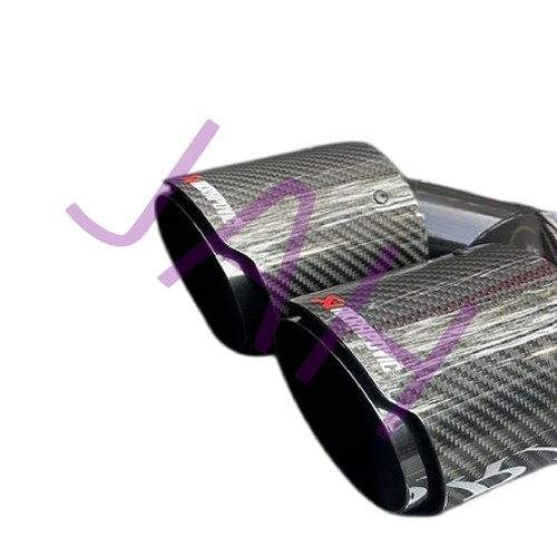 Rechts Fahrer Seite Akrapovic Auspuff Tips 4 " Auslauf Doppel Y-Teil Glänzend - Bild 5 von 8