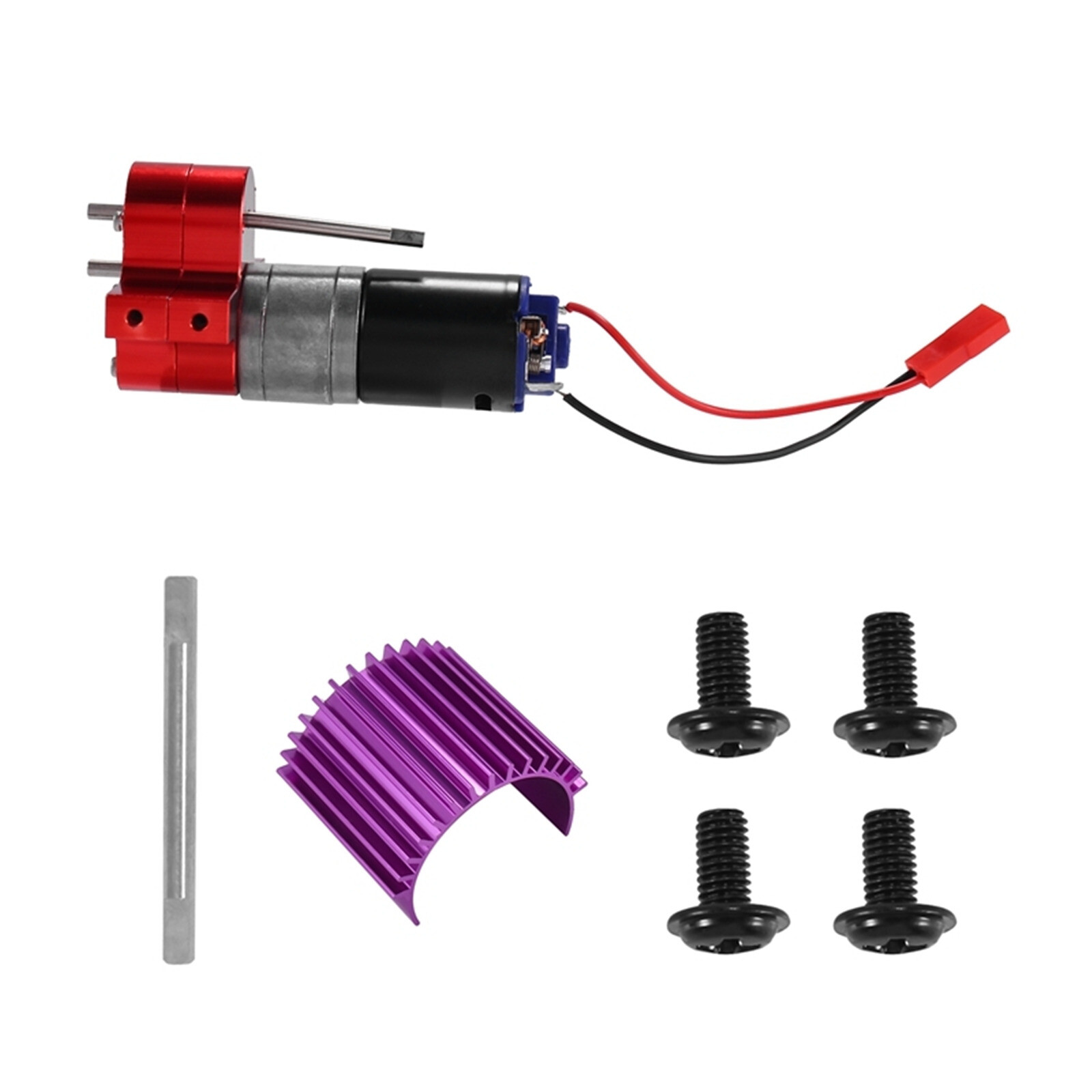 DC 6V Heat Sink Gear Box with 370 Brush Motor Assembly For WPL MN RC Car