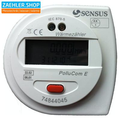 Wärmezähler Sensus PolluCom E Qn 0,6 1,5 u. 2,5 - 110 u. 130mm Wärmemengenzähler
