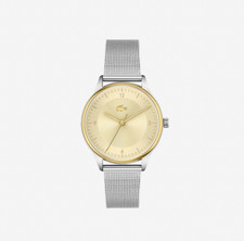 LACOSTE 2001186 CHAMPAGNE DIAL SILVER MESH BRACELET WOMENS WATCH