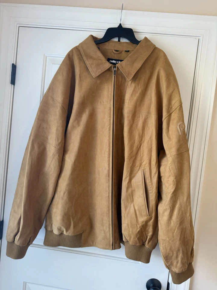 Chaqueta de cuero marc buchanan pelle pelle talla 62