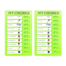 2 Pcs Chore Chart for Adults to do List My Chores Checklist Task Board Slidin...