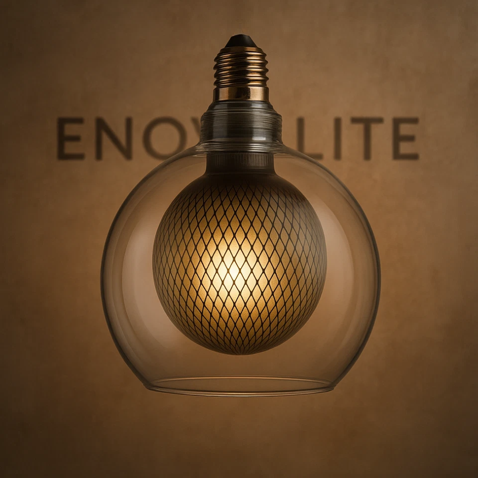 ENOVALITE LED Filament Leuchtmittel E27 Retro Glühbirne 4W 470lm 2700K dimmbar