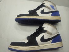 Size 13 Nike Air Jordan 1 Mid SE Hyper White Royal Black 852542-102 