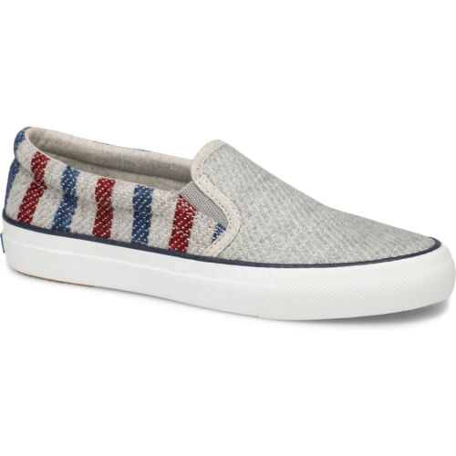 Keds Womens Anchor Slip Swans Island Slip Ons Size-6 Color-Gray Multi
