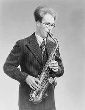 8" x 10" Photo 1940 Sigurd Rascher, half-length portrait, standing, facing