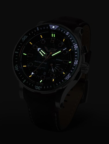 Vostok Europe Batiscafos Hybrid PX84-511A770, 2x Bänder, 30ATM, Tritium - Bild 3 von 6