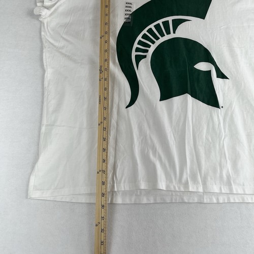 University T Michigan State Spartans Women's 3XL T-Shirt V-Neck NCAA White New - Afbeelding 4 van 6