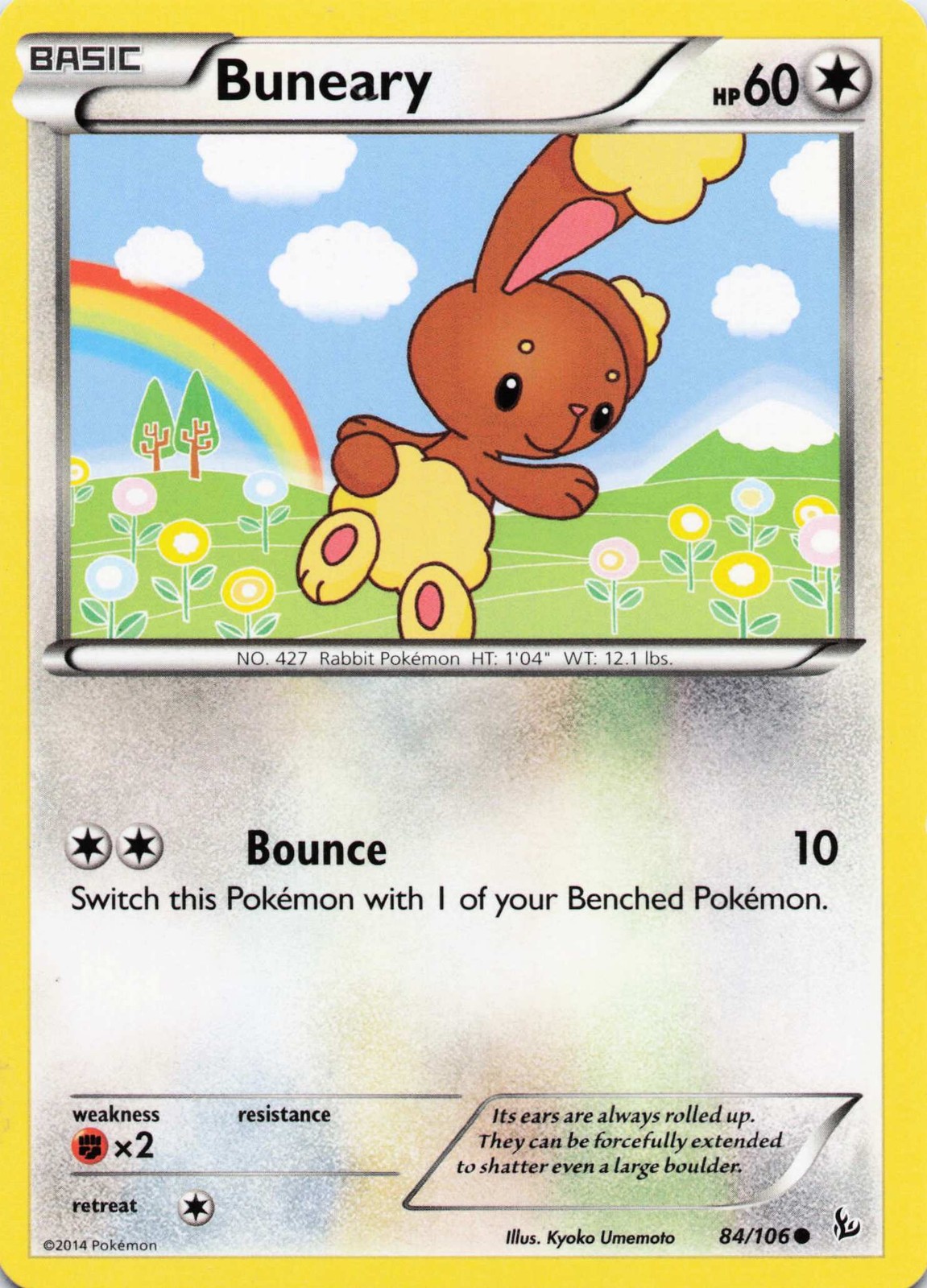 Buneary Common Normal XY - Flashfire 84/106 LP